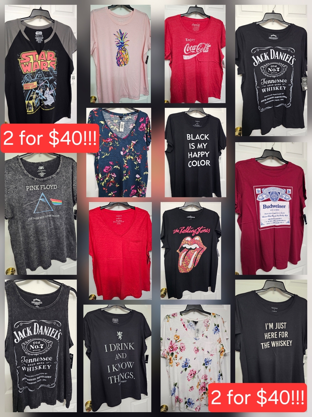 Torrid Size 3 Tees Any 2 for $40!